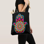 HAMSA Protect Luck Amulet Canvas tas (Dichtbij)