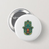 Hamsa Ronde Button 5,7 Cm (Voorkant /achterkant)