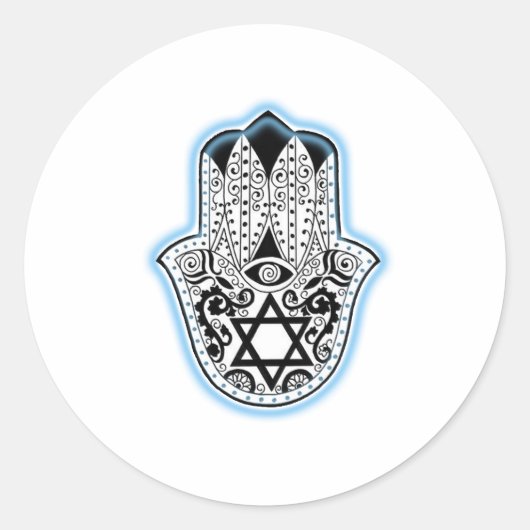 Hamsa Ronde Sticker (Voorkant)