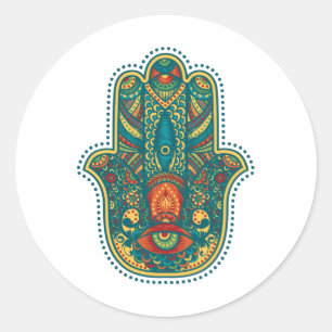 Hamsa Ronde Sticker