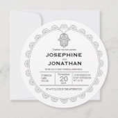 hamsa - ronde - uitnodiging (Voorkant)