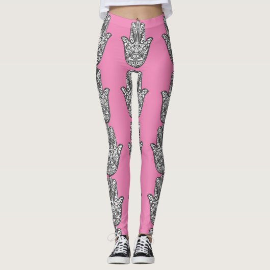 Hamsa Roze Leggings (Voorkant)