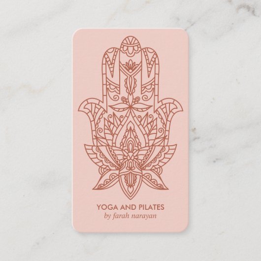 Hamsa | Rust Wellness spa massage yoga holistic Visitekaartje (Voorkant)
