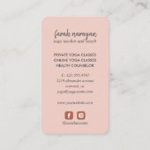 Hamsa | Rust Wellness spa massage yoga holistic Visitekaartje (Achterkant)