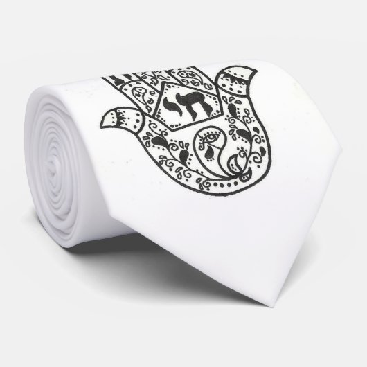 Hamsa Stropdas (Opgerold)