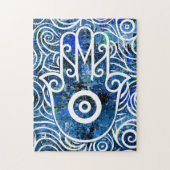 Hamsa Swirls Legpuzzel (Verticaal)