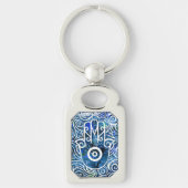 Hamsa Swirls Sleutelhanger (Voorkant)
