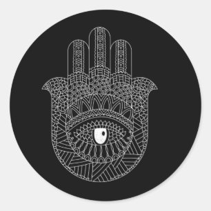 Hamsa Symbol Islam Allah Koran Quran Gift Ronde Sticker