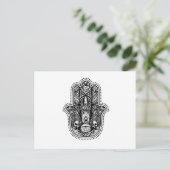 Hamsa The Hand of the Goddess Briefkaart (Staand voorkant)