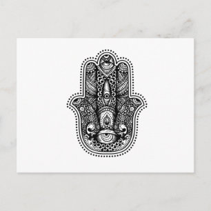 Hamsa The Hand of the Goddess Briefkaart