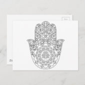 Hamsa Tree of Life Briefkaart (Voorkant / Achterkant)