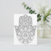 Hamsa Tree of Life Briefkaart (Staand voorkant)