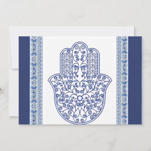 hamsa * tunis * marokko * henna * blue kaart (Voorkant)