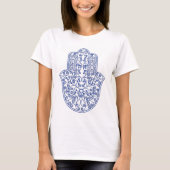 hamsa * tunis * marokko * henna * blue t-shirt (Voorkant)