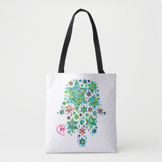 Hamsa van Joodse sterren Tote Bag (Voorkant)