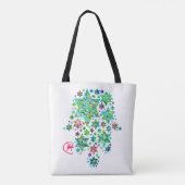 Hamsa van Joodse sterren Tote Bag (Achterkant)