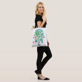 Hamsa van Joodse sterren Tote Bag (Op model)