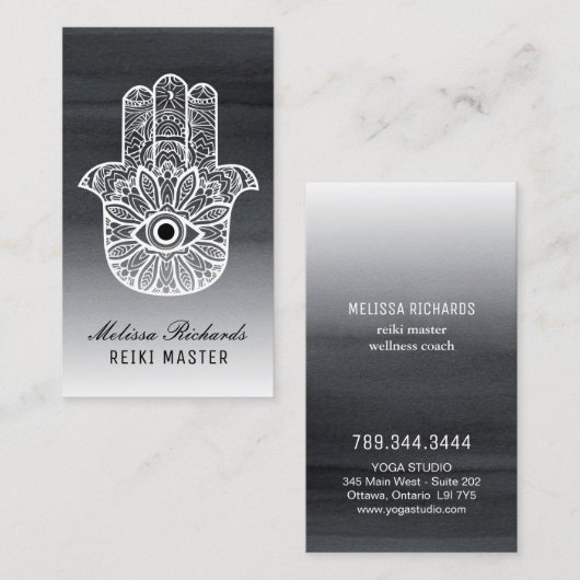 Hamsa Visitekaartjes (Voorkant / Achterkant)