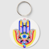 Hamsa - zeer kleurrijk sleutelhanger (Voorkant)