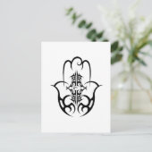 HAMSA - zwart-wit Briefkaart (Staand voorkant)