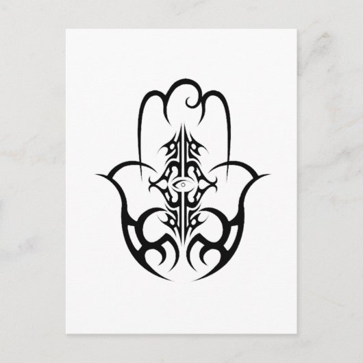 HAMSA - zwart-wit Briefkaart (Voorkant)