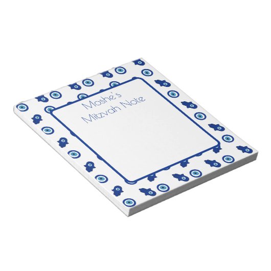 Hamsah Mitzvah Note Notitieblok (Schuin)