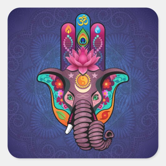 Hamsanesh Vierkante Sticker (Voorkant)