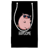Hamsome Grappig Pun Dark BG Klein Cadeauzakje (Voorkant)