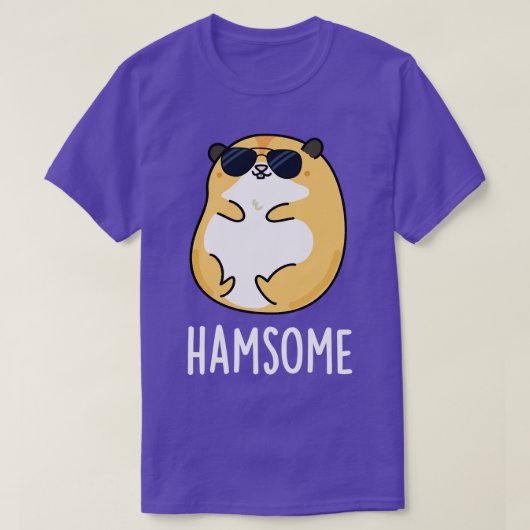 Hamsome Schattige Handsome Hamster Pun 1 T-shirt (Design voorkant)