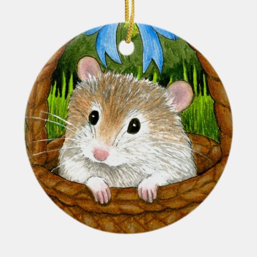 Hamster 14 keramisch ornament (Voorkant)
