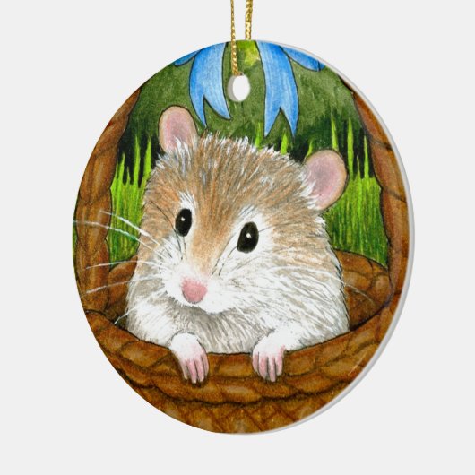Hamster 14 keramisch ornament (Links)