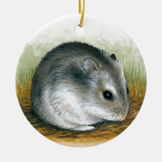 Hamster 25 keramisch ornament (Voorkant)