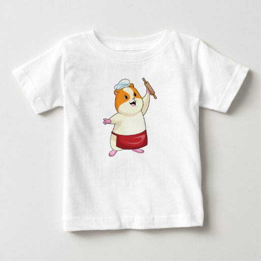 Hamster als bakker met deegroller (Voorkant)