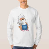Hamster als Cook met Platter T-shirt (Voorkant)