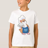 Hamster als Cook met Platter T-shirt (Voorkant)