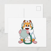 Hamster als dokter met stethoscoop.PNG Briefkaart (Voorkant / Achterkant)