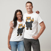 Hamster als Groom met bruiloft ring T-shirt (Unisex)