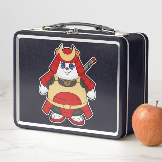 Hamster als krijger met harnas (In situ)