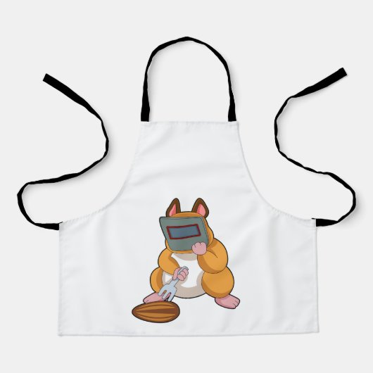 Hamster als lasser.PNG Schort (Voorkant)