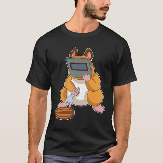 Hamster als lasser.PNG T-shirt (Voorkant)