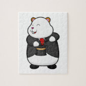 Hamster als Magicaliër met Magische wand en Pet Legpuzzel (Verticaal)