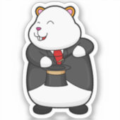 Hamster als Magicaliër met Magische wand en Pet Sticker (Voorkant)