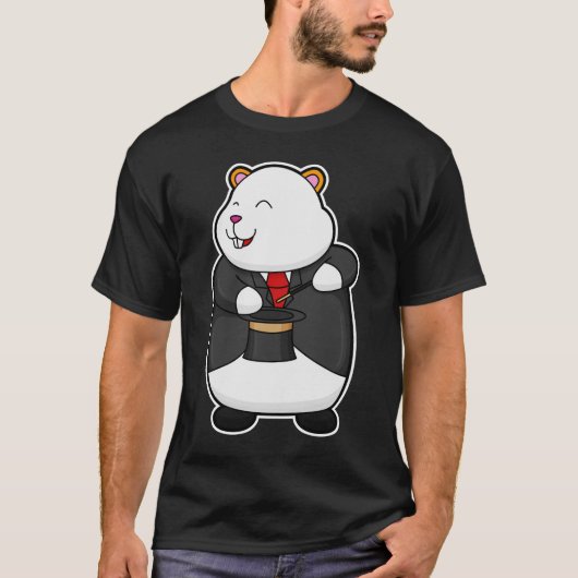 Hamster als Magicaliër met Magische wand en Pet T-shirt (Voorkant)