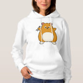 Hamster als Mechanisch met een sleutel Hoodie (Voorkant)