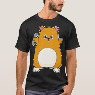 Hamster als Mechanisch met een sleutel T-shirt