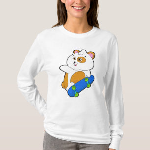 Hamster als Skater met Skateboard T-shirt