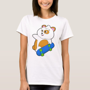 Hamster als Skater met Skateboard T-shirt