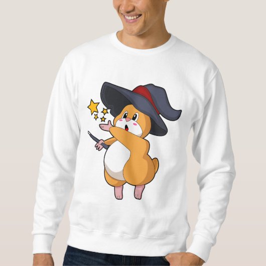 Hamster als Tovenaar met Magische Wand Trui (Voorkant)