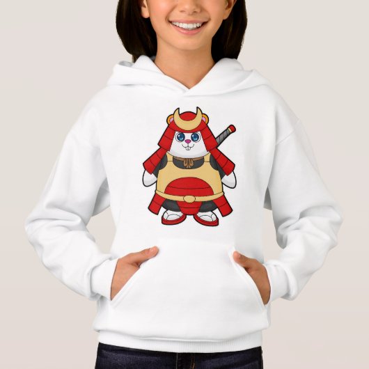 Hamster als Warrior met Armor (Voorkant)
