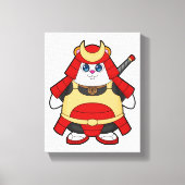 Hamster als Warrior met Armor Canvas Afdruk (Voorkant)
